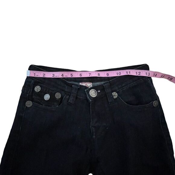 True Religion ~ Black Denim Jeans ~ size 27 - Picture 11 of 12